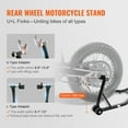 thumbnail image 3 of 850lbs Front Rear Motorcycle Stand Lift,  Compatible with Yamaha, Honda, Kawasaki, Suzuki - Black, 3 of 12