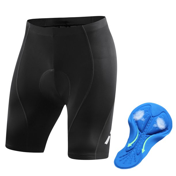 Pantalones cortos de ciclismo para hombre con relleno en gel 3D - Talla S - Tela transpirable y elástica para mayor comodidad en la bicicleta - Incluye detalles reflectantes para mayor seguridad
