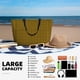 thumbnail image 5 of Disketp Retro Yellow and Black Houndstooth Bolsa de Playa de Gran Capacidad, Bolso Impermeable y a Prueba de Arena para Mujer, Ideal para Playa, Piscina y Natación, 5 of 7