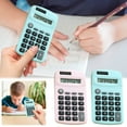 thumbnail image 3 of SLYNSHome Mechanical Calculator,8 Digit Extra Large LCD Display,Desktop Calculator Easy to Press Office Calculators - Pink, 3 of 7