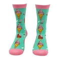 thumbnail image 4 of Women's Ice Cream Socks Funny Frozen Treat Dessert Vanilla Chocolate Cone Graphic Novelty Footwear, 4 of 7