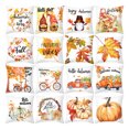 thumbnail image 2 of HEVIRGO Thanksgiving Pumpkin Pattern Pillowcase Bright Color Polyester Peach Skin Wear-resistant Throw Pillow Cover Sofa Decor, 2 of 10
