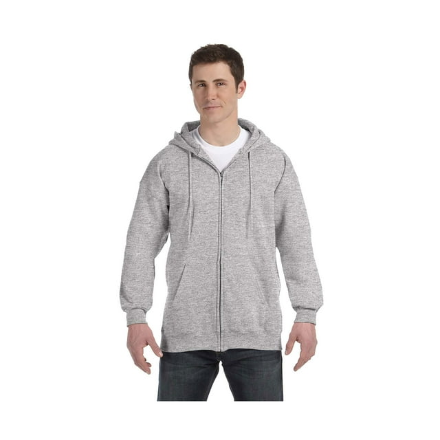 Hanes Men's Light Steel Full-Zipper Hoodie, Style F280