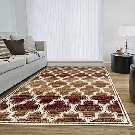 Superior Bohemian Trellis Collection Area Rug 8mm Pile Height With Jute Backing Chic Geometric Trellis Pattern Fashionable And Affordable Woven Rugs 8 X 10 Rug Gold Walmart Canada