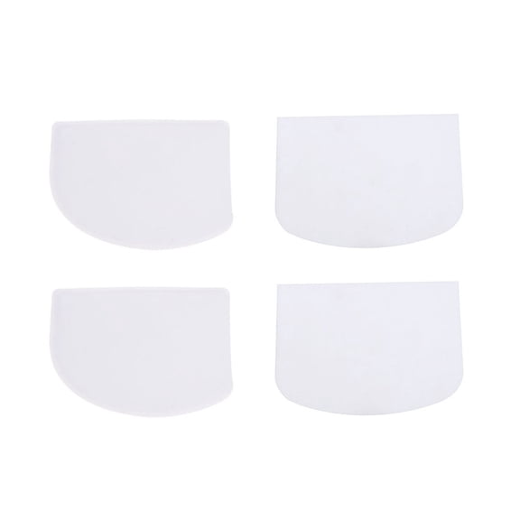 CRAFTHROU Cake Decorating Spatula 4Pcs Baking Supplies D-shaped Plastic for Baking 13 x 9.5 in