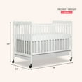 thumbnail image 2 of Dream On Me Carson Classic 3-In-1 Convertible Crib, White, 2 of 7