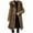 ZA-Coffee-vestidos de otoño para mujer, variant on Winter, Long Puffer Jackets for Women with Faux Fur Hood Trendy Full Zip Coats Puffy Thicken Quilted Coat Outwear Black