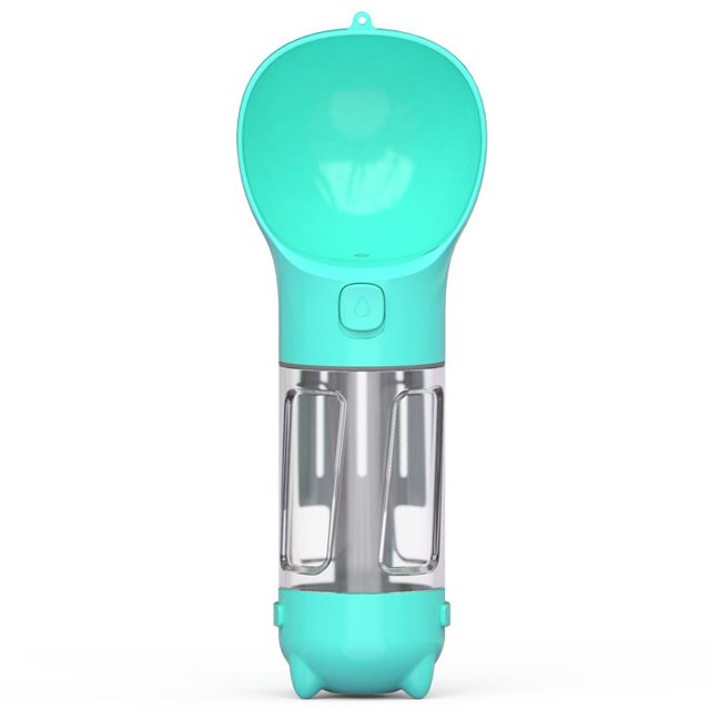 Botella de agua para perros JAMW dispensador portátil 500 ml con contenedor de alimentos pala y bolsa