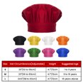 thumbnail image 6 of TOPTIE Chef Hat for Kid & Adult, Cotton Elastic Adjustable Kitchen Cooking Baking Hat-Grid-L, 6 of 7