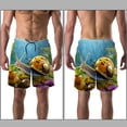 thumbnail image 3 of luoweisi Men's Beach Shorts Quick Dry Swim Trunks with Mesh Lining Snails XL, 3 of 5