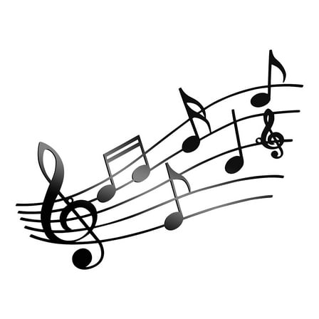 Soimiss Modern Black Art Music Note Wall Pendant for Stylish Wall Decoration