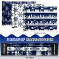 thumbnail image 6 of HOMERAL Christmas Wrapping Paper Roll Set- 17 X 120 in Per Roll(42.5 sq.ft.ttl.) Navy Blue Christmas Tree, Snowflake, 6 of 8