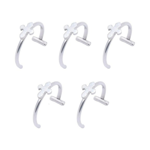lanema Without Piercing Lip Rings Sturdy Stainless Steel Imitation Lip Jewelry Secure Clip Designs for Sensitive Skin