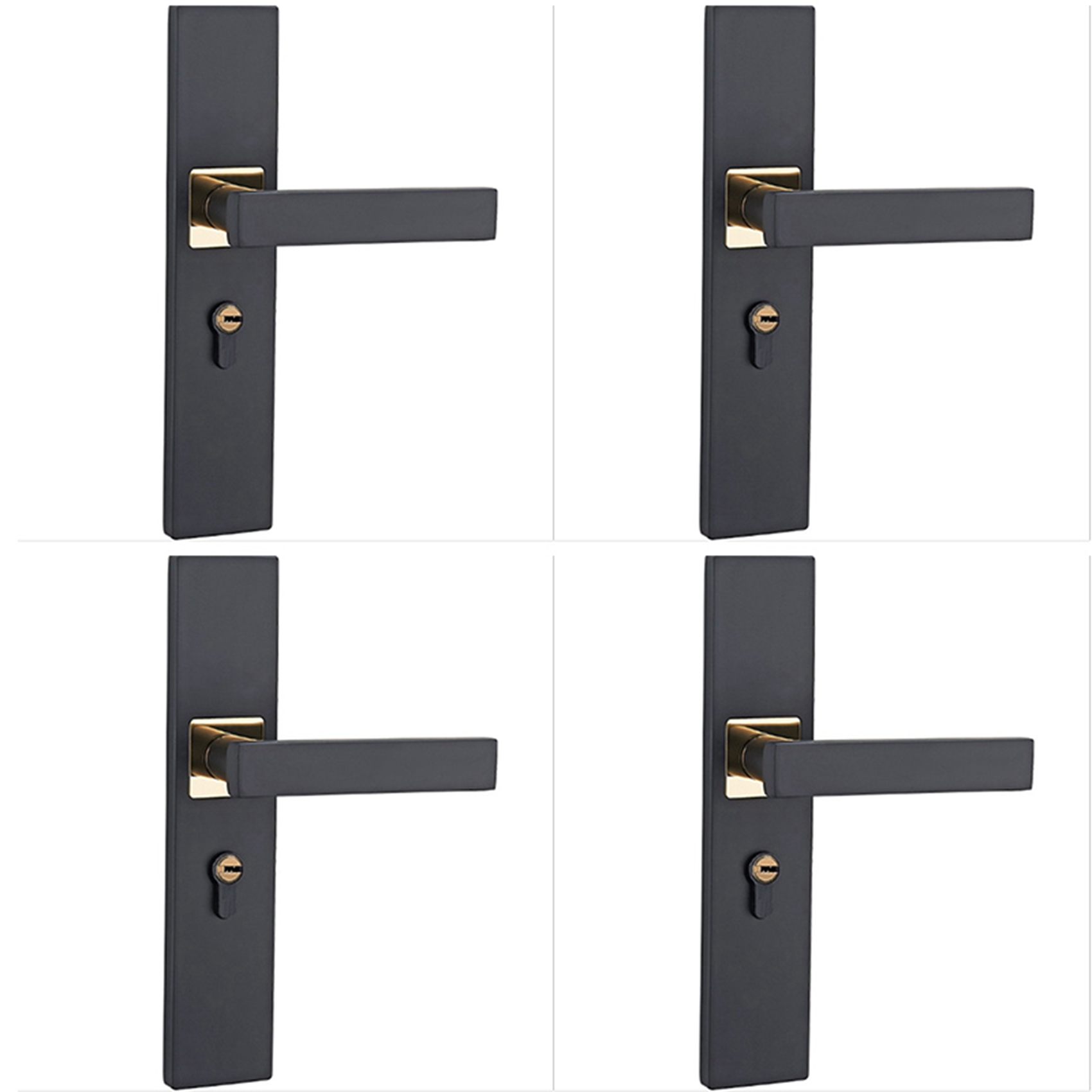 4X Minimalist Door Lock Bedroom Door Handle Lock Interior AntiTheft