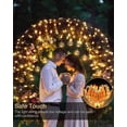 thumbnail image 2 of Guirnaldas de luces solares para exteriores, 32 m, 300 LED, con energía solar, 8 modos, luces de hadas solares, decoración impermeable para exteriores, para jardín, patio, boda navideña, 2 of 5