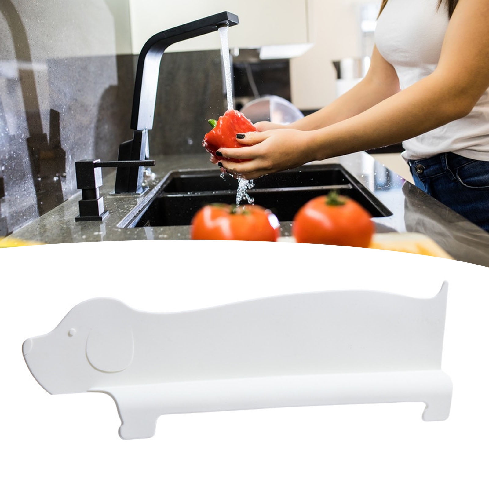 Protection anti-éclaboussures pour évier de cuisine|Tapis égouttoir