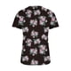 thumbnail image 4 of ICHUANYI Clearance Women Fashion Casual Printing Shirts Short Sleeve Loose Tee Tops Tunic Blouse(Black, M) ICHUANYI WER2023081501386, 4 of 5