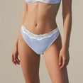 thumbnail image 5 of Panties for Women,Fashionable Low Waist Striped Briefs Comfortable Daily Underwear Panties,Womens Underwear,Light Blue,M, 5 of 6