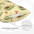 thumbnail image 2 of Plush Throw Pillow Covers, Cute Avocado Sweet Love Pillow Cases with Invisible Zipper, Breathable Microfiber Pillow Cases Standard Size for Sleeping Bedroom Sofa Living Room 20x30, 2 of 5