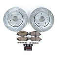thumbnail image 2 of Power Stop Brake Kit K3097-36 1-Click Brake Kit; Z36 Extreme Carbon Fiber Ceramic Brake Pads; Silver Zinc Plated Cross-Drilled And Slotted Rotor; With Rotor/Brake Pad/Hardware, 2 of 3