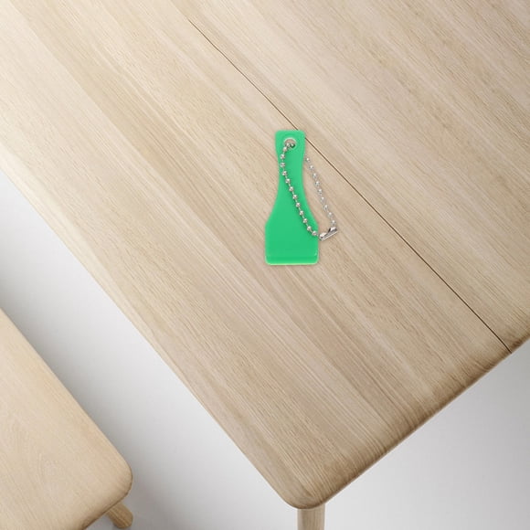 QUMIIRITY 10Ud Scraper Para Tarjetas De Lotería Con Llavero Práctico Y Material Plástico Verde