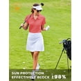 thumbnail image 3 of Pinspark Polo Shirts for Women Moisture Wicking Golf Shirt Half Zip Pullover Curved Hem Athletic Tennis Tops, 3 of 6