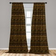thumbnail image 5 of Ambesonne African Curtains, Timeless Doodle Art, Pair of 28"x95", Multicolor, 5 of 5
