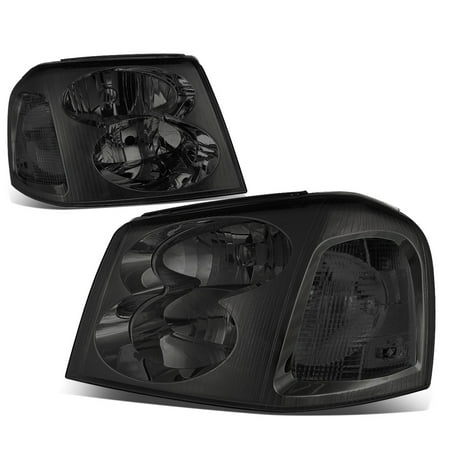 06 Envoy Xl Model (For 02-09 GMC Envoy Headlight Smoked Housing Clear Corner Headlamp STL XL 03 04 05 06 07 08)