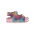 thumbnail image 2 of Laura Ashley Girls Double Buckle Flat Heel Footbed Sandals (Toddler Sizes) - Pink, 7, 2 of 5