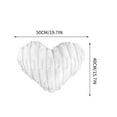 thumbnail image 2 of Hwkond Couch Pillows for Living Room And Winter Striped Cute Heart-shaped Plush Pillow Living Room Sofa Bedroom Pillow Soft Headboard Pillow,White, 2 of 6