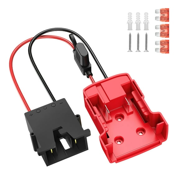 Osdhezcn Universal 18V Lithium Battery Power Adapter for Riding Toy Car with Harness Connectors 3pcs 40Amp Fuses Included