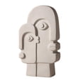 thumbnail image 1 of Jarrones de cerámica blanca con diseño de rostro humano y tallos de flores. El 15x5x26cm, 1 of 9