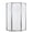 Silver / Obscure Glass, variant on Craft + Main TDNA0570-CL-OR Tides 70" High X 59" Wide Framed Shower Enclosure - Bronze