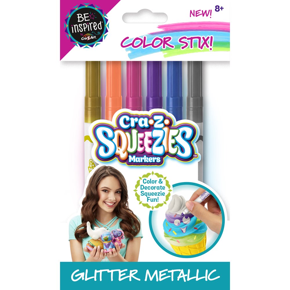 CraZArt Be Inspired CraZSqueezies Glitter Markers