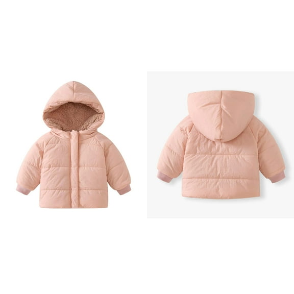 Toddler Winter Coat,Little Boys Girls Puffer Coat Hooded Jackets with Pockets Zipper Up Down Coats for Baby Toddler Baby Girl Jacket Baby Winter Clothes
