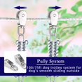 Snagle Paw Dog Tie Out Runner for Yard,Trolley System for Large Dogs