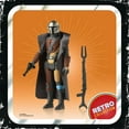 thumbnail image 5 of Star Wars Retro Collection The Mandalorian Toy 3.75-Inch-Scale Collectible Action Figure, Toys for Kids Ages 4 and Up (NON-MINT PACKAGE), 5 of 9