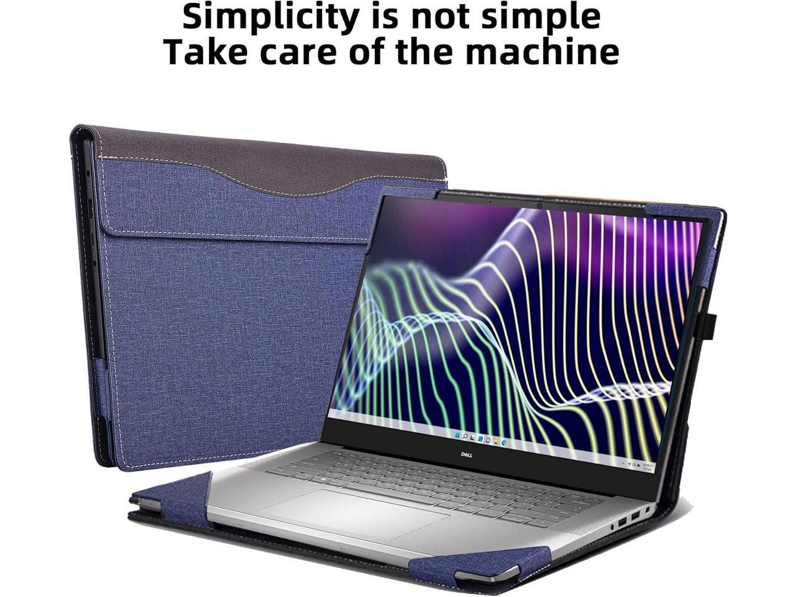 Laptop Case for 16 inch Dell Latitude 7000 7640 Laptop (2023) | Latitude 7650 Laptop16" Notebook Laptop PU Leather Detachable Protective Cover with Pencil Holder