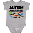 thumbnail image 3 of Inktastic Autism Awareness- Support, Educate, Advocate Boys or Girls Baby Bodysuit, 3 of 5