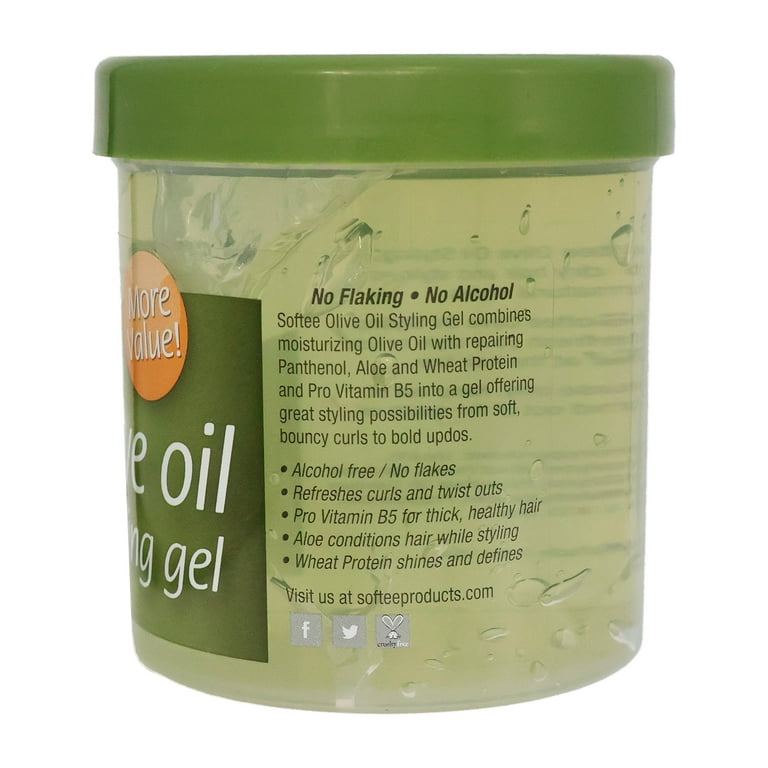 Softee Olive Oil Styling Gel Silky Shine, 16 Oz. - Walmart.com