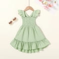thumbnail image 2 of MAMAMI Baby Girls 18M-6T Clothes Summer Ruffle Sleeveless Toddler Girls Dress Beach Sundress, 2 of 7