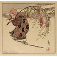 thumbnail image 2 of Helen Hyde 21x20 Gold Ornate Framed and Double Matted Museum Art Print Titled - The Good Luck Branch (1907), 2 of 4