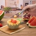 thumbnail image 6 of Watermelon Windmill Cutter Slicer, Stainless Steel Shape Fruit Tools Quickly Cut Tool Kitchen Gadgets with Melon Scoop, 6 of 6