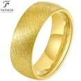 thumbnail image 2 of 14K Gold Plated or Black IP Brushed Tungsten Ring High Polished Inside for Men and Women 8mm Comfort Fit w/ Free Engraving Options, 2 of 5
