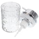 thumbnail image 4 of Dispensador de jabón de manos espumoso, transparente, rellenable, para baño y cocina, de vidrio, con bomba, 4 of 8