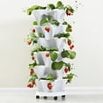 thumbnail image 2 of GadgetVLot Flower Pot Pp Three-Dimensional Three-Petal Flowerpot Pp Portable Diy Garden Accessories Stackable Strawberry Planter, 2 of 14