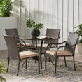 thumbnail image 2 of GDF Studio Radley 5 Piece- Dining Set, Multi Brown and Beige, 2 of 9