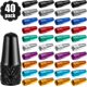 thumbnail image 1 of 40 Pieces Bicyclepresta Valve Cap Multi Coloranodized Aluminum Presta Cycling Valve Cap Bicycle Bike Tire Caps French Style Cap Dust Covers, 1 of 4