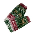 thumbnail image 5 of Women's Cuff Pajama Pants, Christmas Print Flannel Sleepwear, Elastic Waist Casual Lounge Pants, Soft Comfort Sleep Pants for Women,Dark Green,XL, 5 of 6