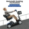thumbnail image 6 of Outdoor Mobility Scooter for Senior, Heavy Duty Electric Scooters with 4 Wheel, Sliding Swivel Seat with Flip-Up Armrests for Adults, Easy Assembly, 300lbs, Blue, SS122, 6 of 9